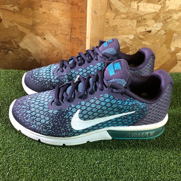 Nike Shoes - Nike Air Max Sequent 2 Dark Raisin Blue Running Shoes Women’s 8.5